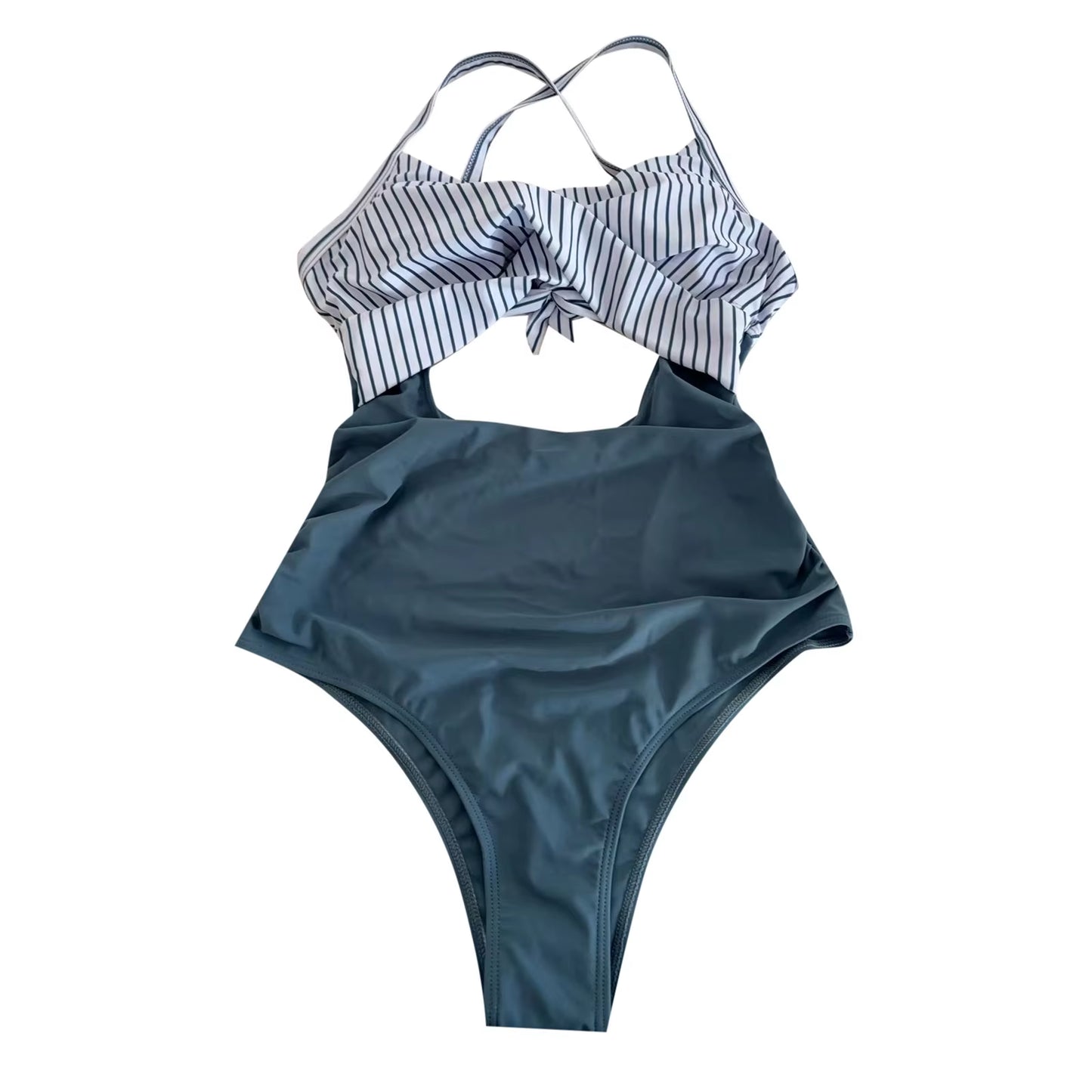 Hollow Out Swimwear Women 2025 Lace up Swimsuit Female One Piece Swimming Monokini Lady Padded Beachwear Bodysuit Summer